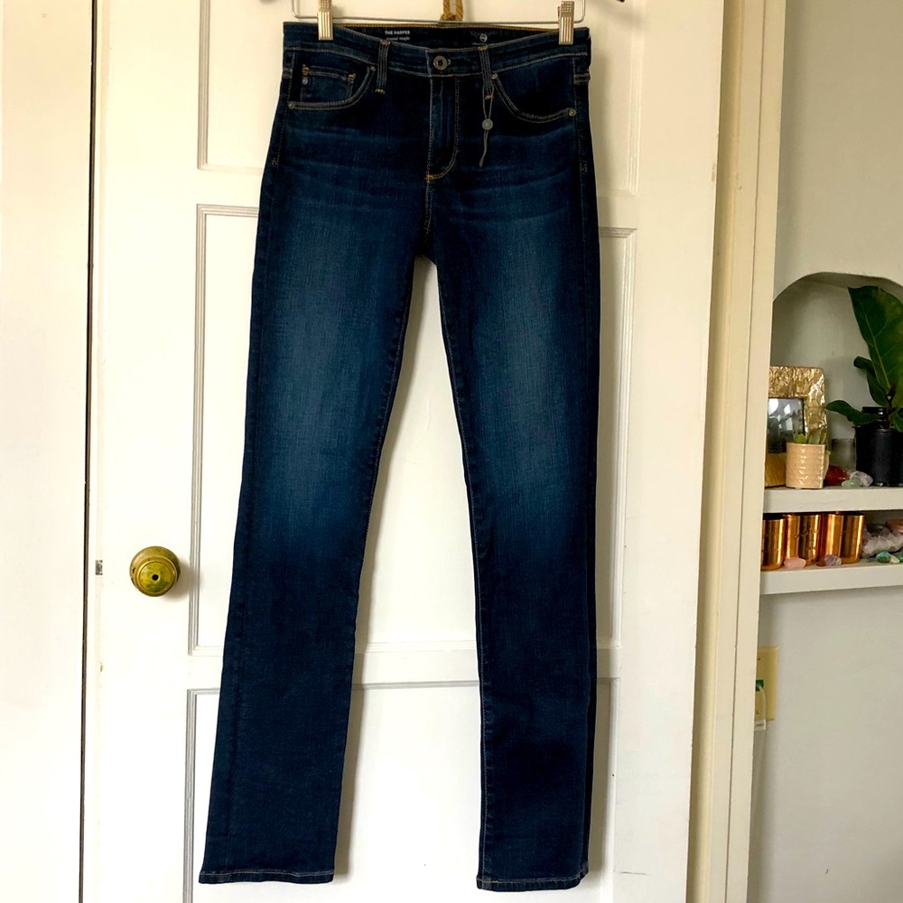 Brand new AG jean, Harper cut 26R Beautiful indigo